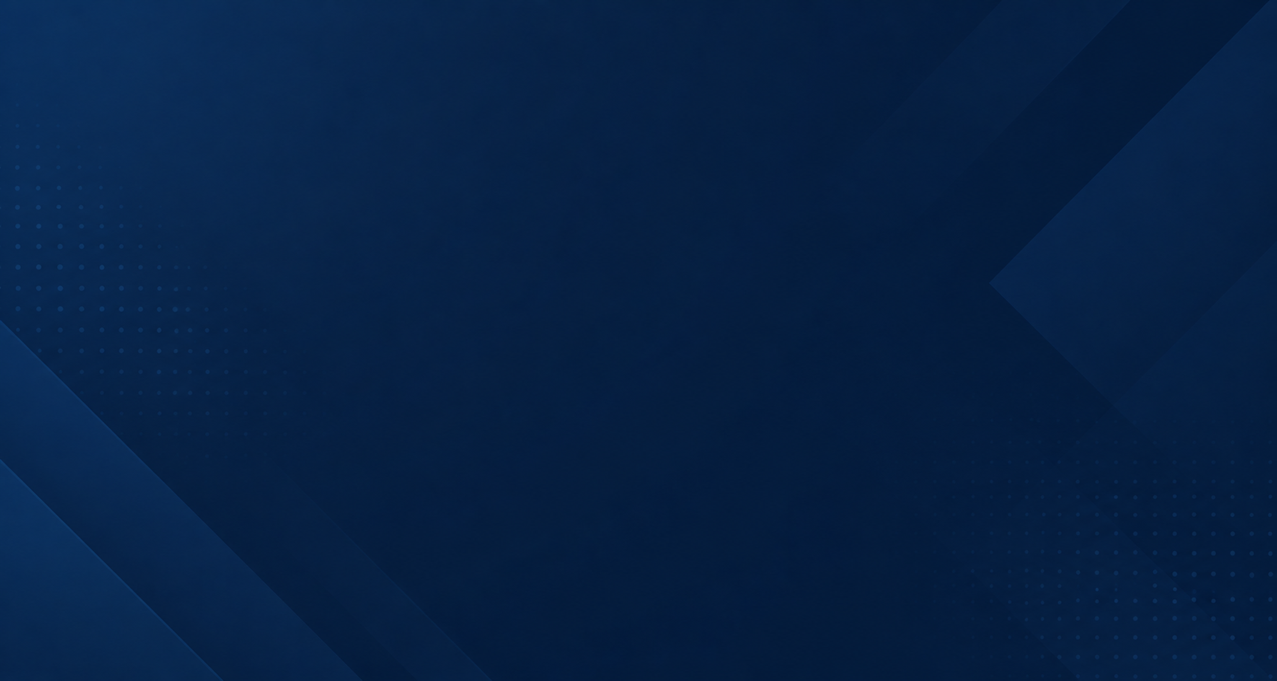 Abstract dark blue geometric background with subtle dotted texture and angular shapes.